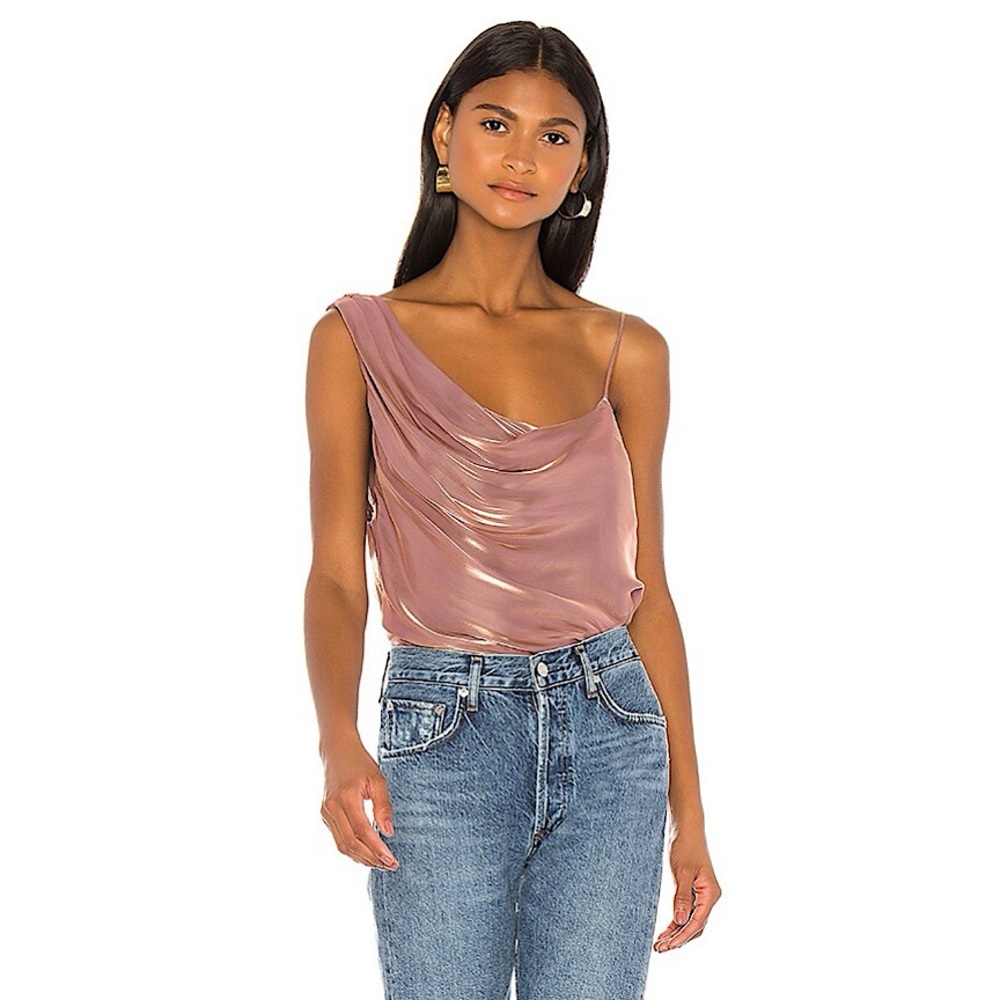 FREE PEOPLE Shimmy Shimmy Metallic Tank